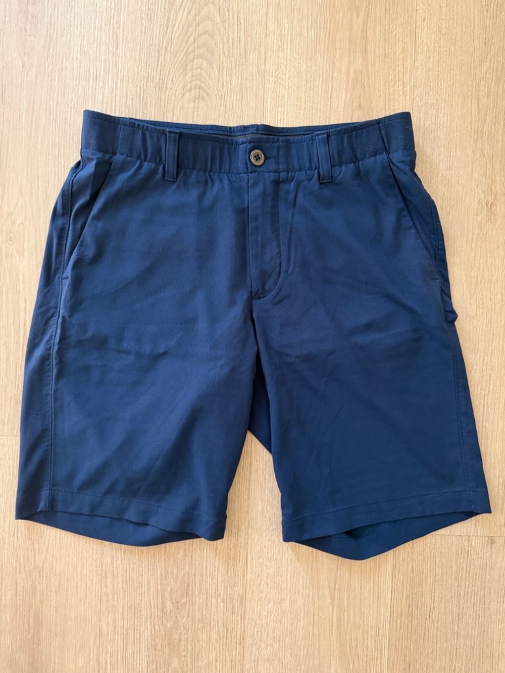 Under Armour Navy Flat Front Casual Shorts